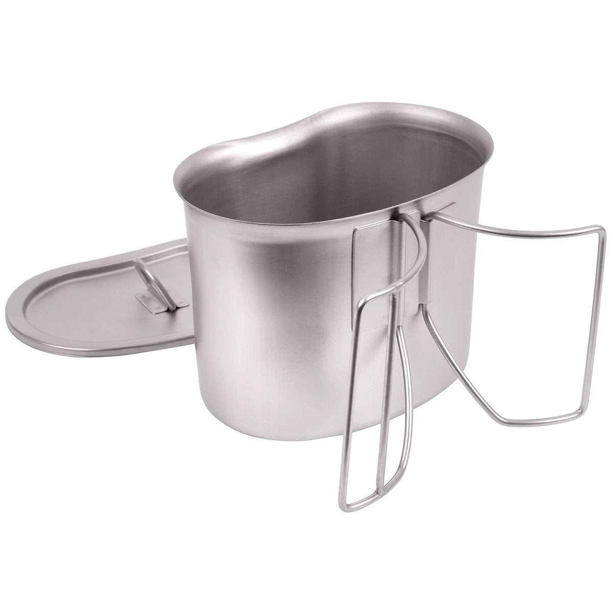 GI Type Stainless Canteen Cup Fits 1 Quart Plastic Canteens by Rothco