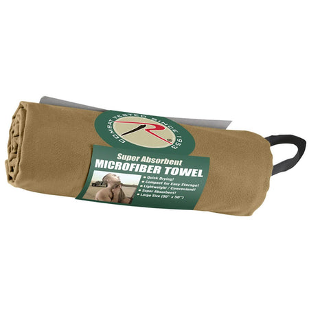 Rothco Coyote Brown Microfiber Towel - 30" x 50"