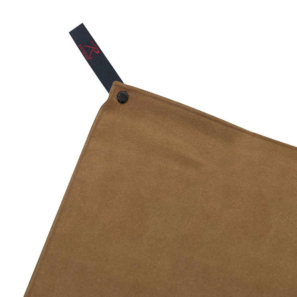 Rothco Coyote Brown Microfiber Towel 15" x 24" Corner