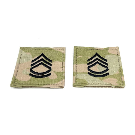 SFC Sergeant First Class Rank OCP Patch With Hook Fastener - Pair