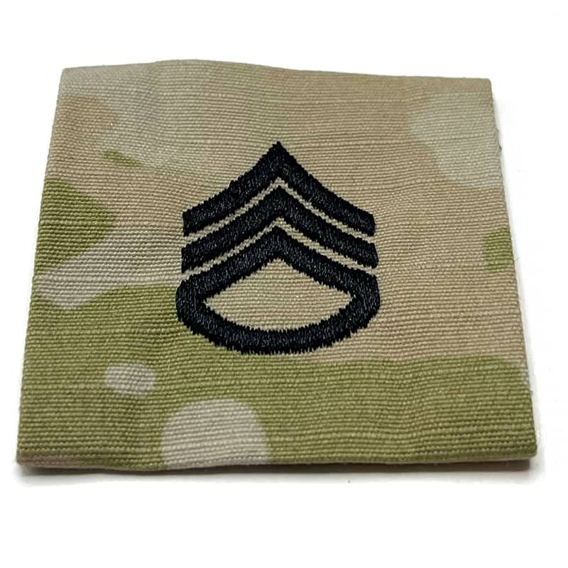 SSG Staff Sergeant Army Rank Sew-On OCP Patch - 2x2