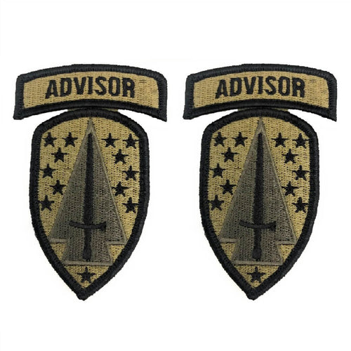 Security Forces Assistance Brigade OCP Patch With Advisor Tab - Pair