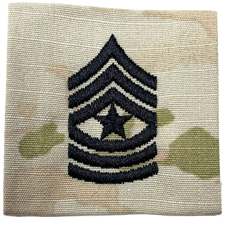 Sergeant Major Rank Patch – SGM E9 Army OCP Sew-On