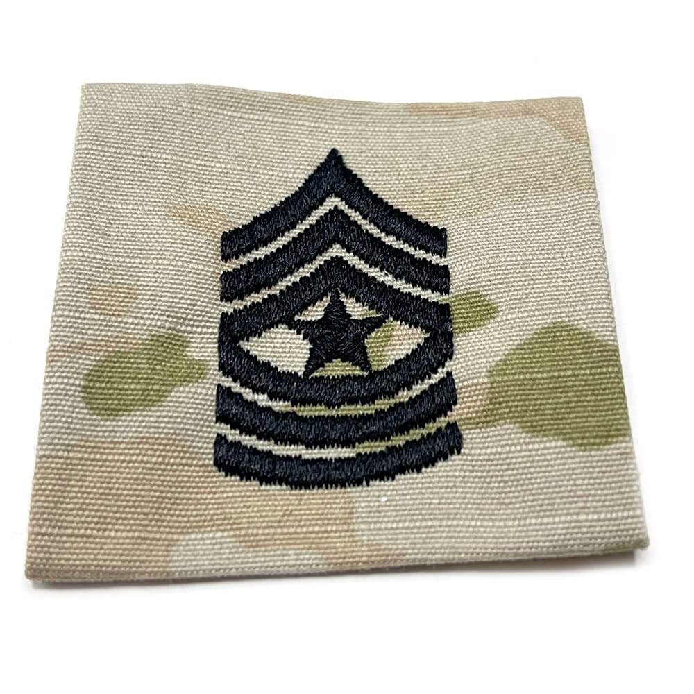 US Army Sergeant Major Rank Patch – SGM E9  3 Color OCP Sew-On
