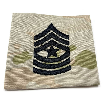 US Army Sergeant Major Rank Patch – SGM E9  3 Color OCP Sew-On