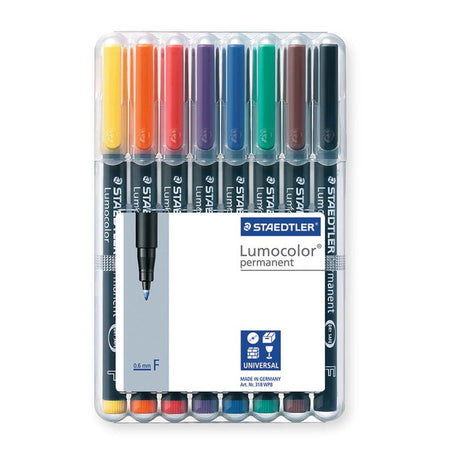 Staedtler Lumocolor Superfine Permanent Pens S - 8 Pack