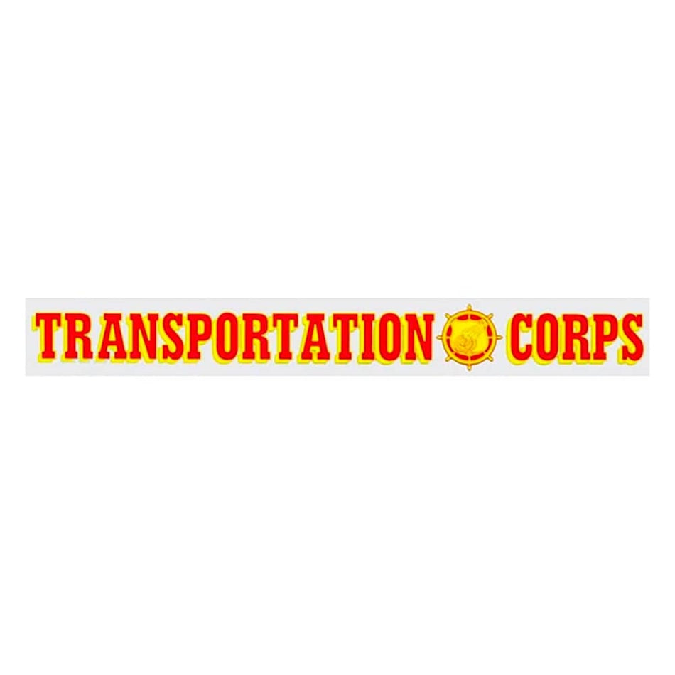 Army Transportation Corps Window Strip Decal 15.5" x 2"