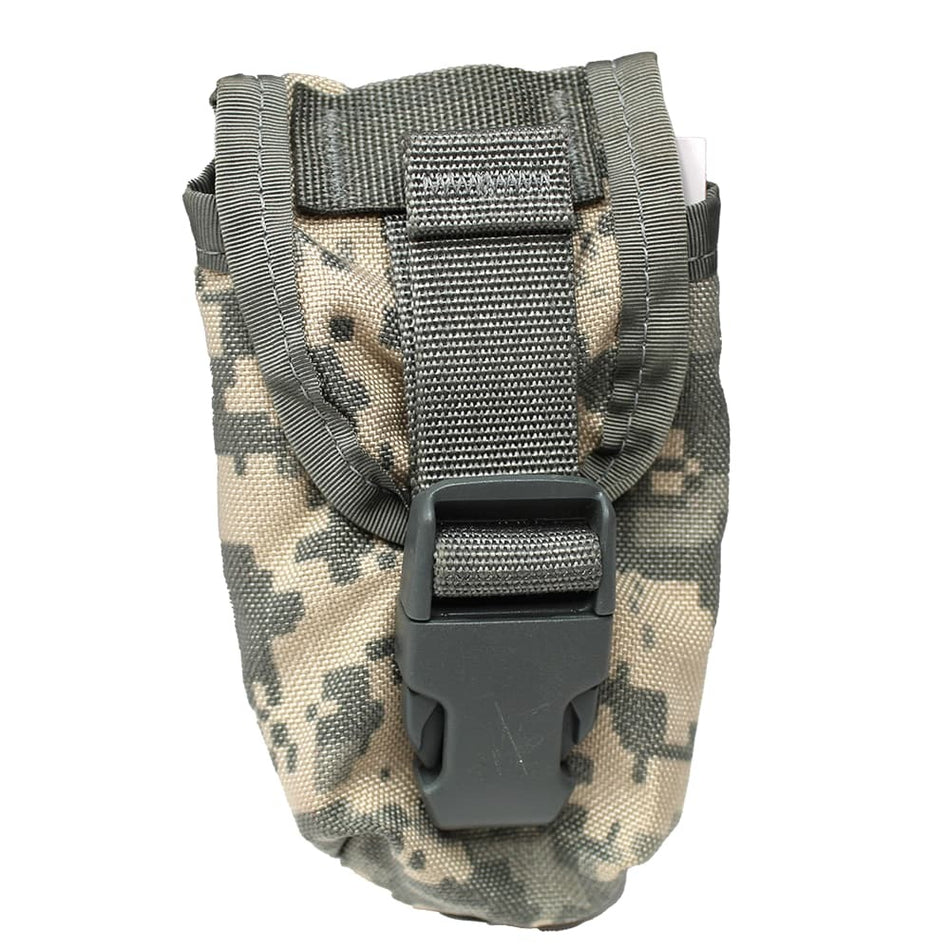 ACU Camo USGI MOLLE II Flash Bang Grenade Pouch on a white background