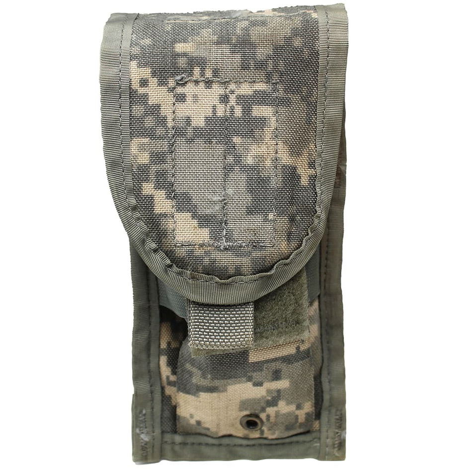 AC Camo USGI MOLLE II M4 Double Magazine Pouch on a white background