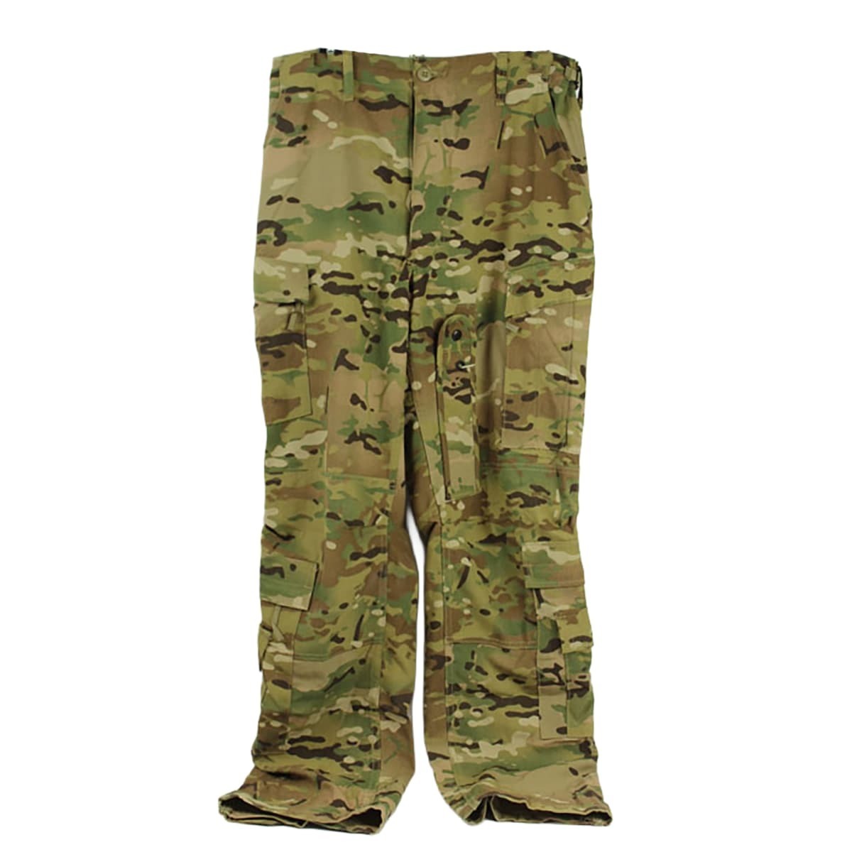 A pair of USGI Multicam Aircrew Combat Trousers, shown flat against a white background.