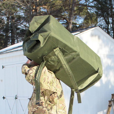 Army Duffle Bag 2 Strap Top Loading Olive Drab USGI - New