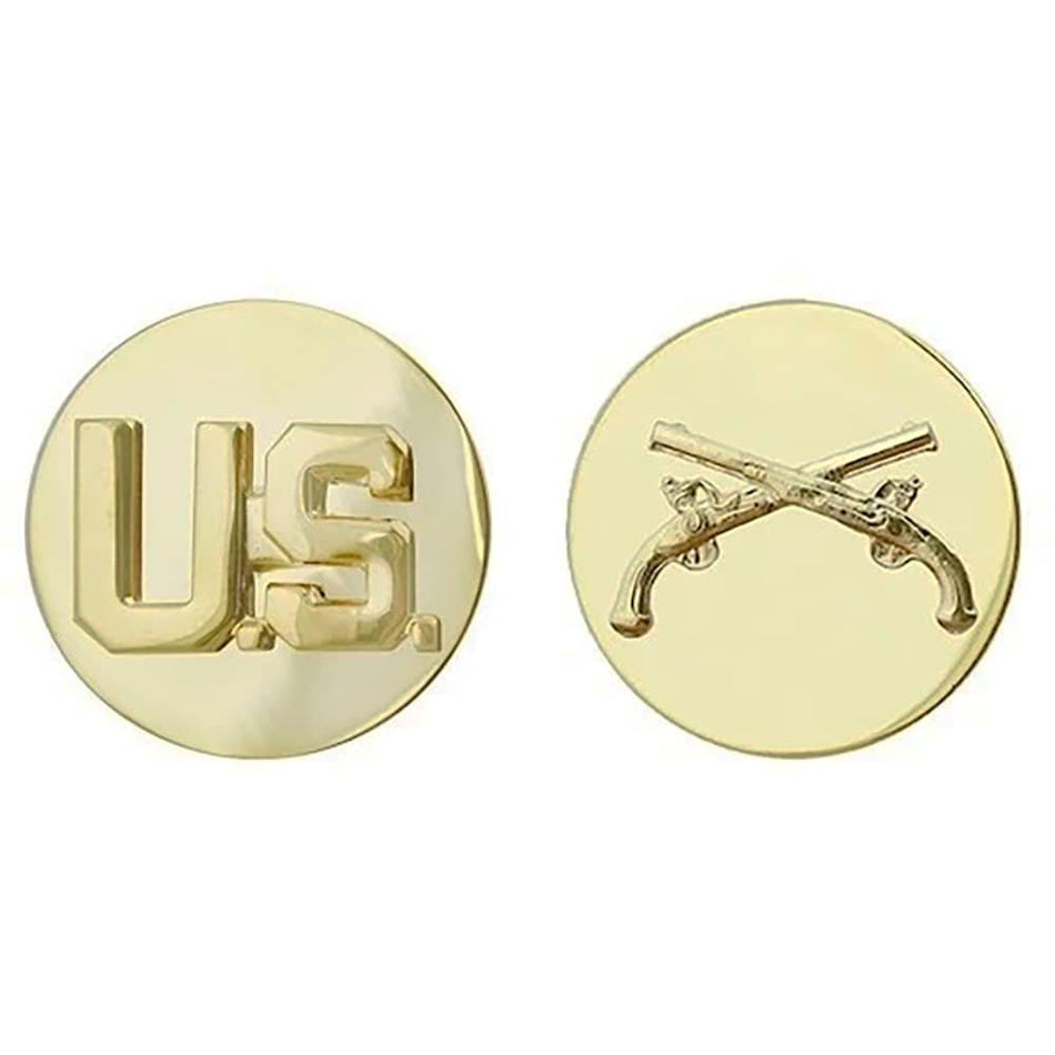 Military Police Branch Insignia Army Enlisted with US Collar Device
