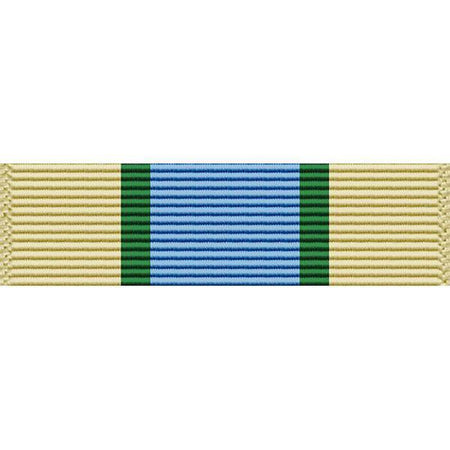 A horizontal ribbon-style graphic with a wide beige striped section, two narrow green vertical bands, and a central blue striped section on a white background.