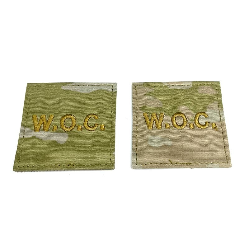 Warrant Officer Candidate WOC OCP Patch 2x2 Gold With Hook Fastener - Pair – view 2