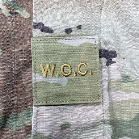 Warrant Officer Candidate WOC OCP Patch 2x2 Gold With Hook Fastener - Pair – view 3