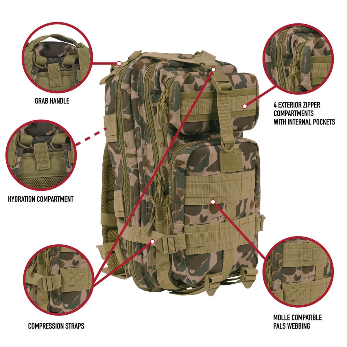 X Bear Archery Fred Bear Camo Medium Transport Pack – Bradley's