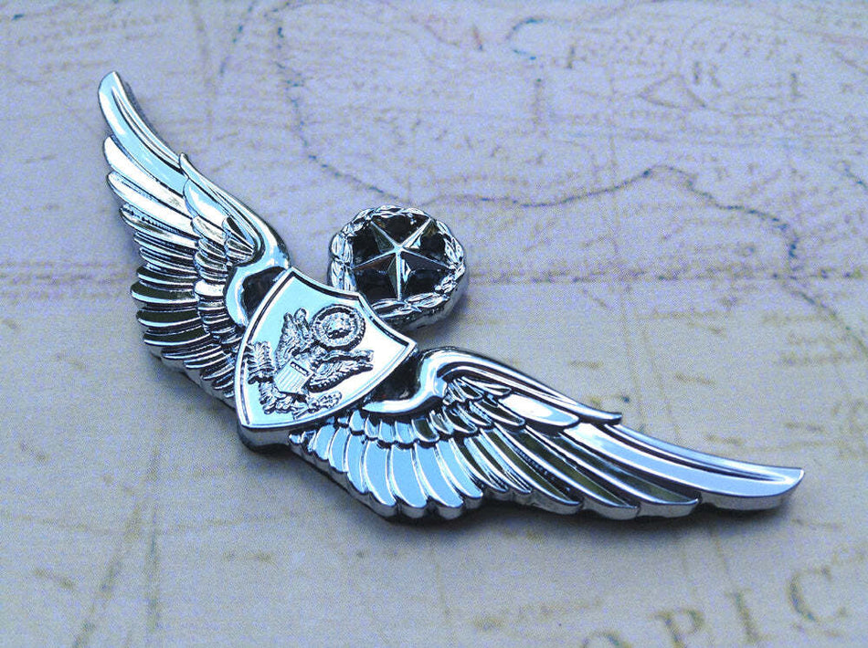 US Army Aircrew Badge Metal Car Decal 