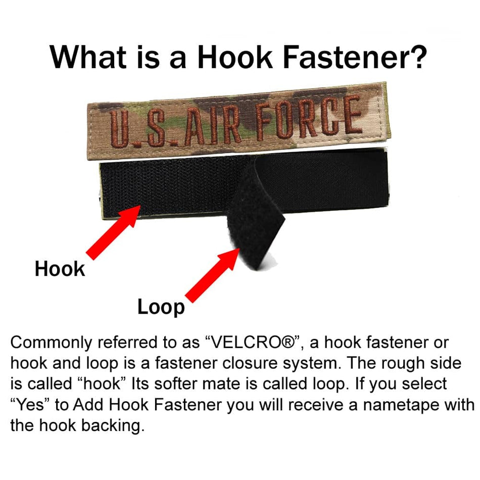 USAF Name Tape - OCP - Sew On or Add Hook Fastener
