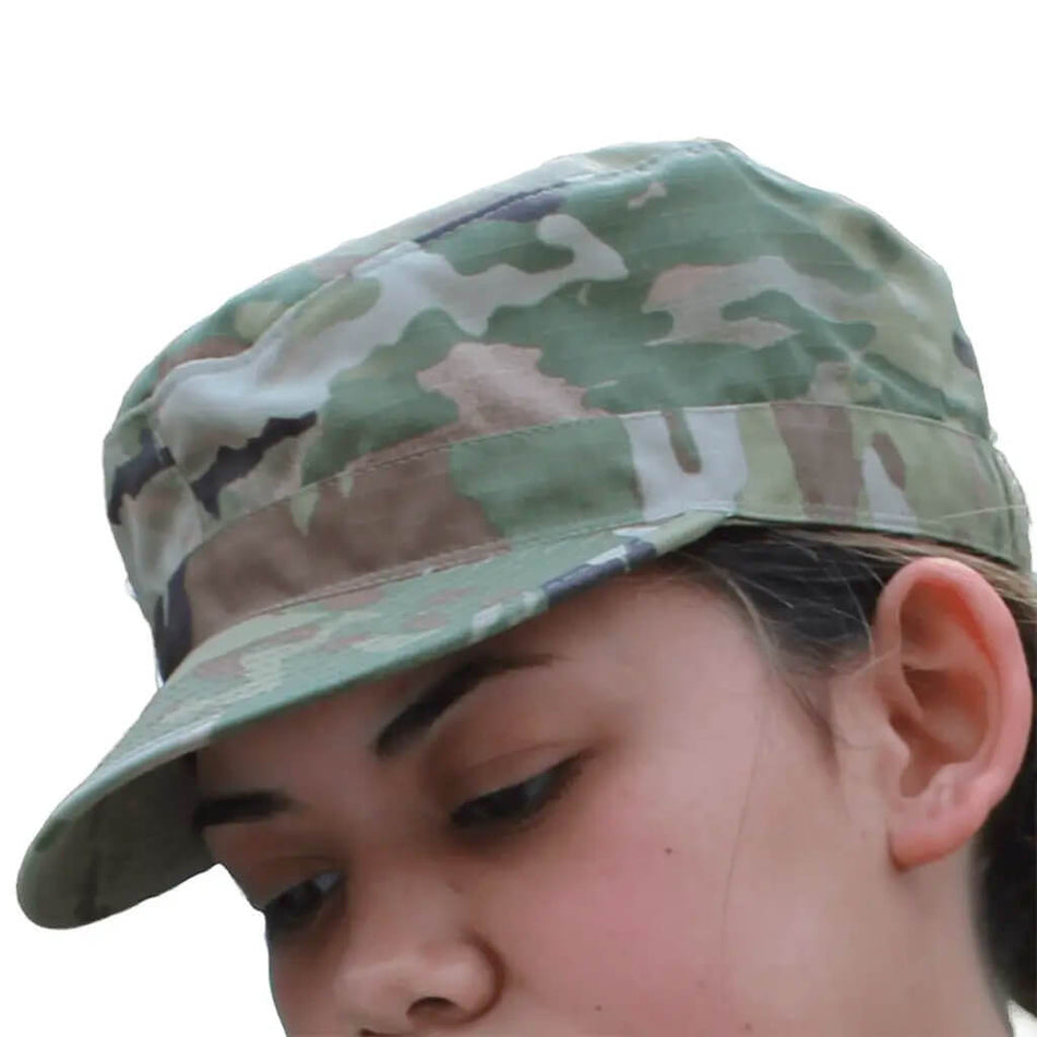 Army OCP Patrol Cap with Map Pocket Genuine Issue Side View