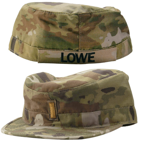 Army Patrol Cap OCP Hat Rank Builder With Sew On Rank and Name Tape