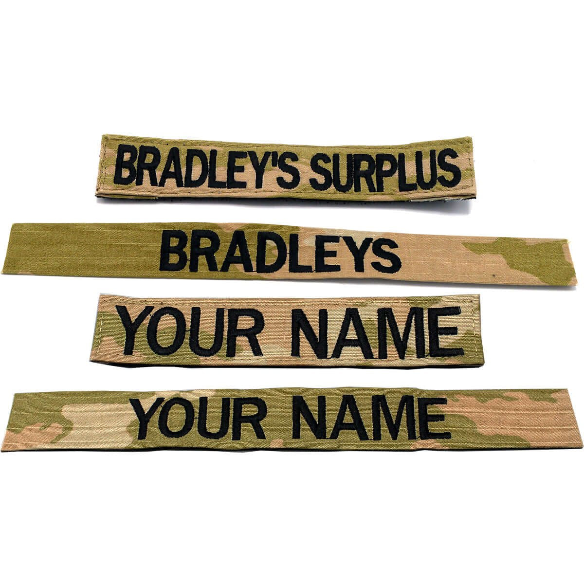 Army Name Tape for OCP Uniforms Sew-On or Add Hook Fastener