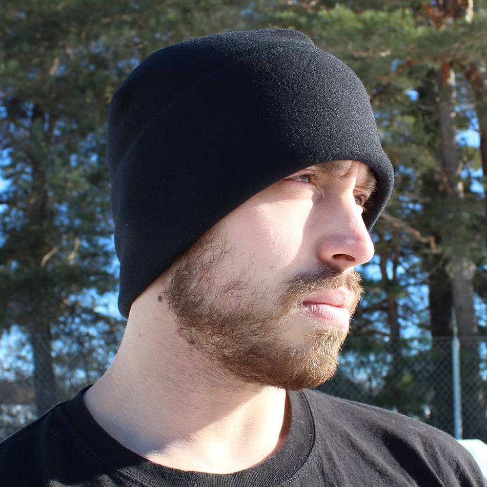 Polartec 100 Military Classic Microfleece Cap in Black USGI