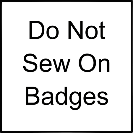 Do Not Sew on Badges