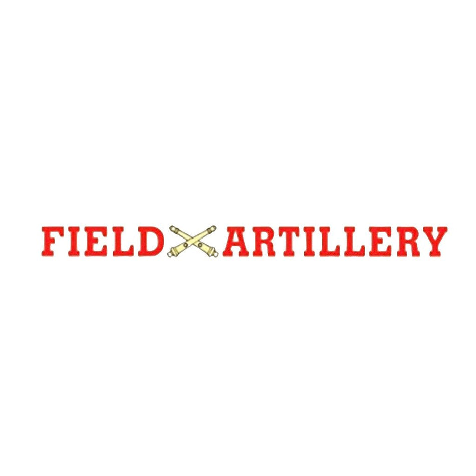 Field Artillery Window Strip Decal 16.25" x 1.5"
