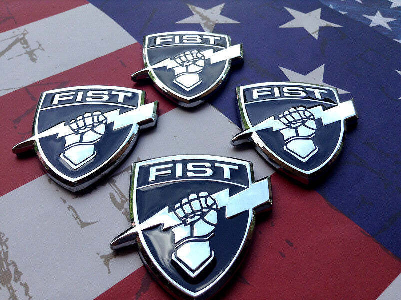 Set of 4 Fire Support Team Forward Observer FIST Metal Decals