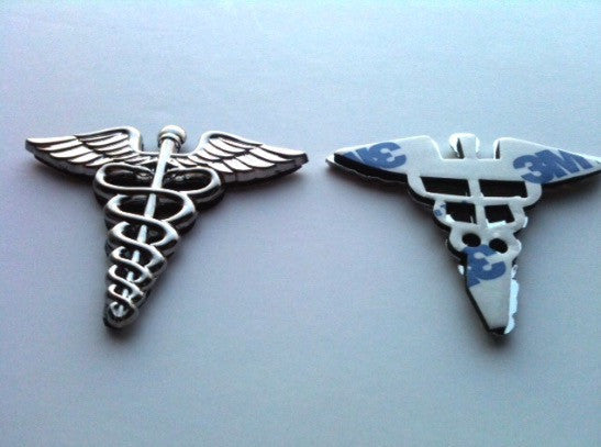 Army Medical Corps Insignia Metal Car Decal