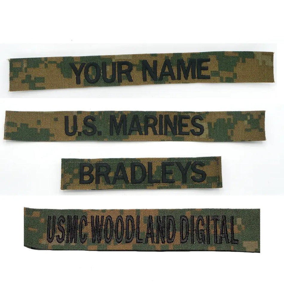 Marine Corps Name Tape USMC Woodland Digital