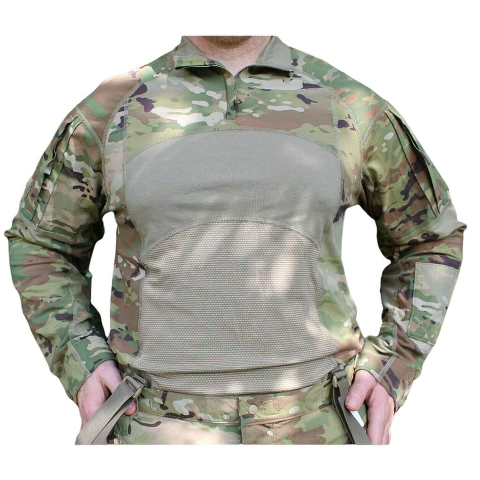 Army Combat Shirt Massif OCP Multicam Shirts with 1/4 Zip - Used