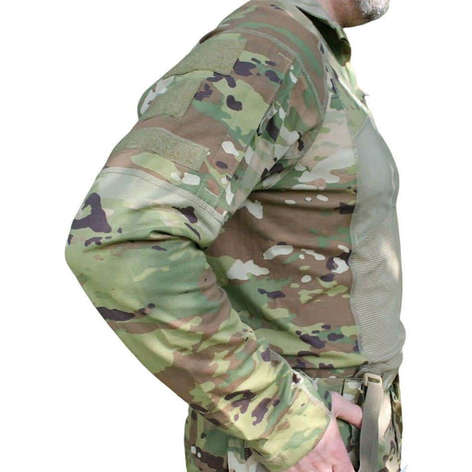 Army Combat Shirt Massif OCP Multicam Shirts with 1/4 Zip  Side View - Used