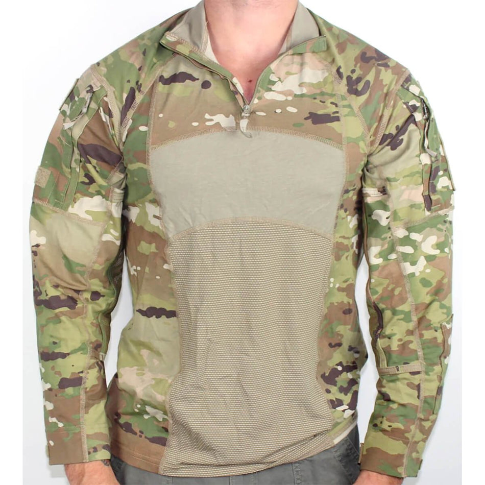 Army Combat Shirt USGI Massif OCP Multicam Shirts with Quarter Zip FR
