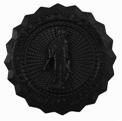 U.S. Army National Guard Recruiting Retention STA-BRITE® BLACK Metal Basic Badge