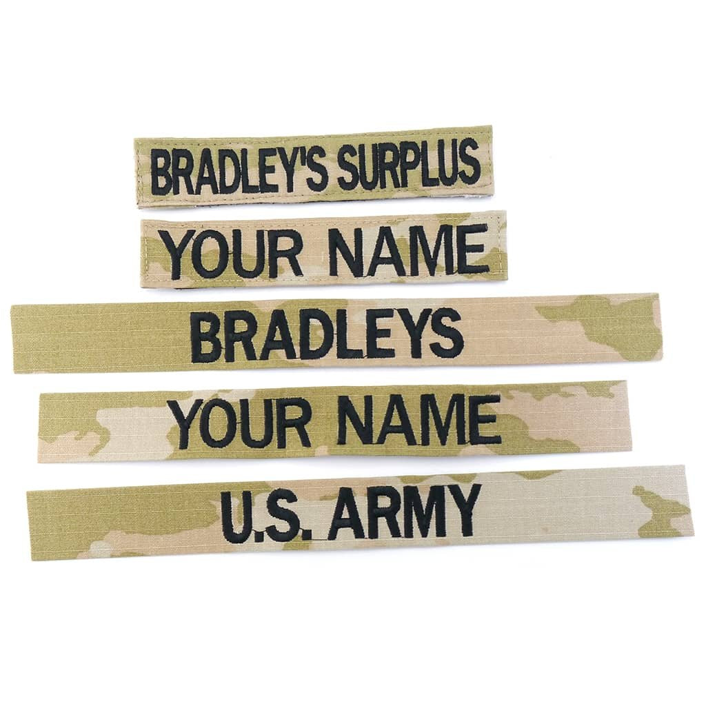 OCP Name Tapes 3 Color OCP Nametapes Army Sew On Or With Hook Fastener