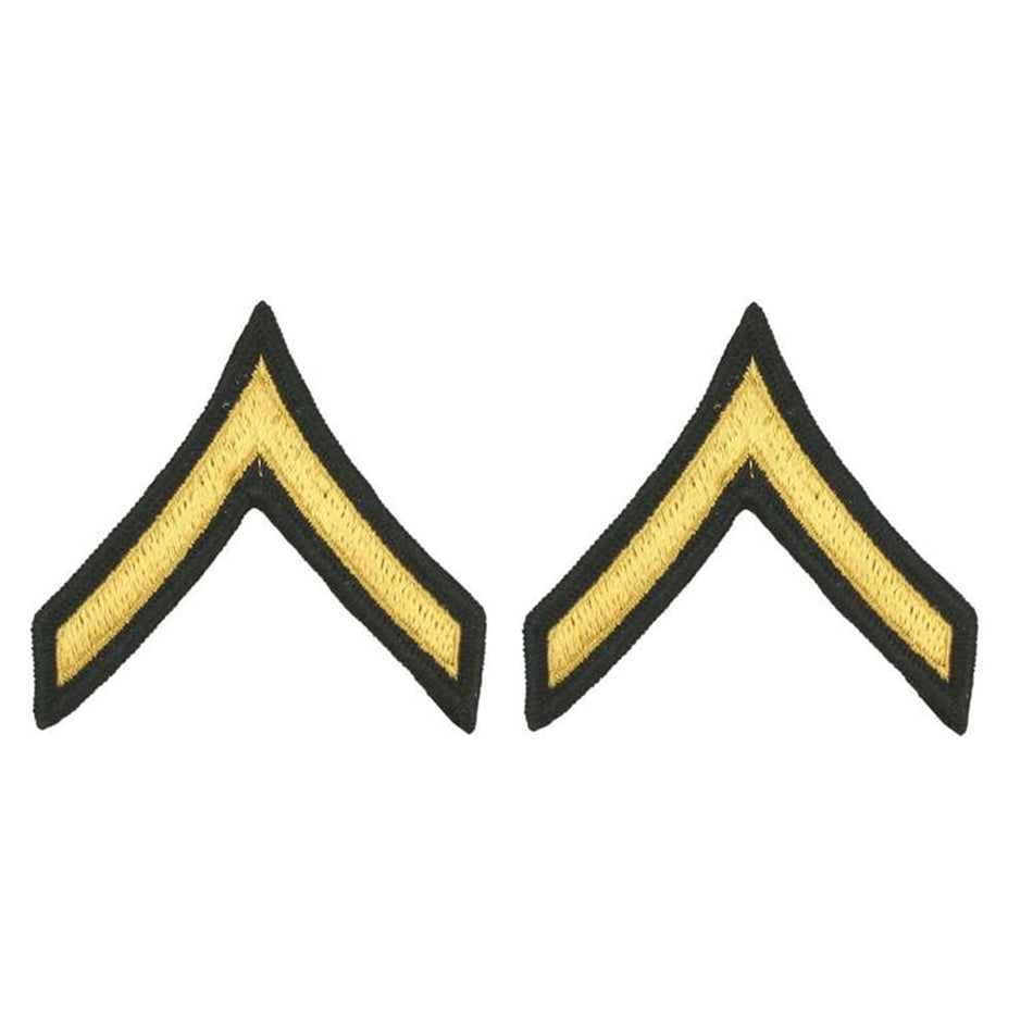 Army ASU Rank Chevron Patch – Sew-On Dress Uniform Insignia Set