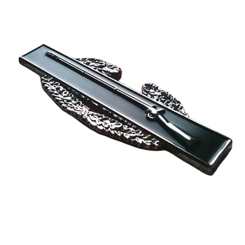 Long black rod on a white background