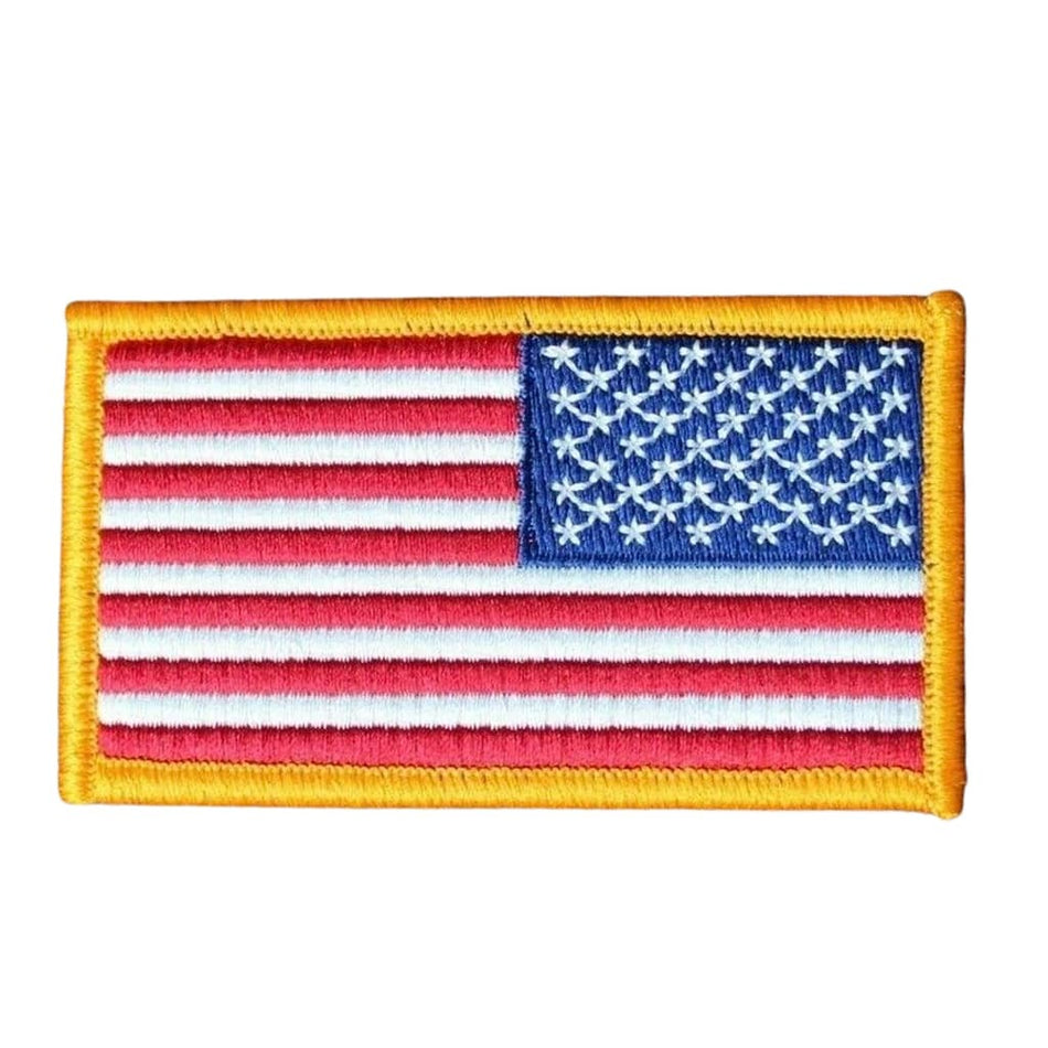 Reverse American Flag Color Patch with Hook and Loop