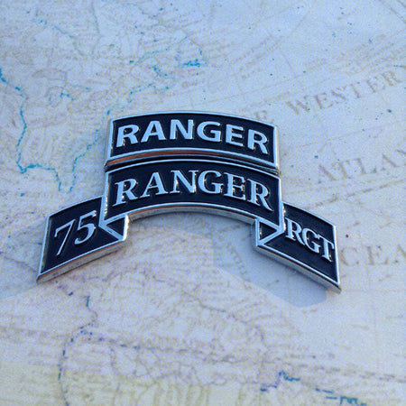 75th Ranger Regiment Decal Stickers (2 Pack) - Die Cut Vinyl, 5.5" X 6.6", US Army Military, By The Decal And Sticker Mafia