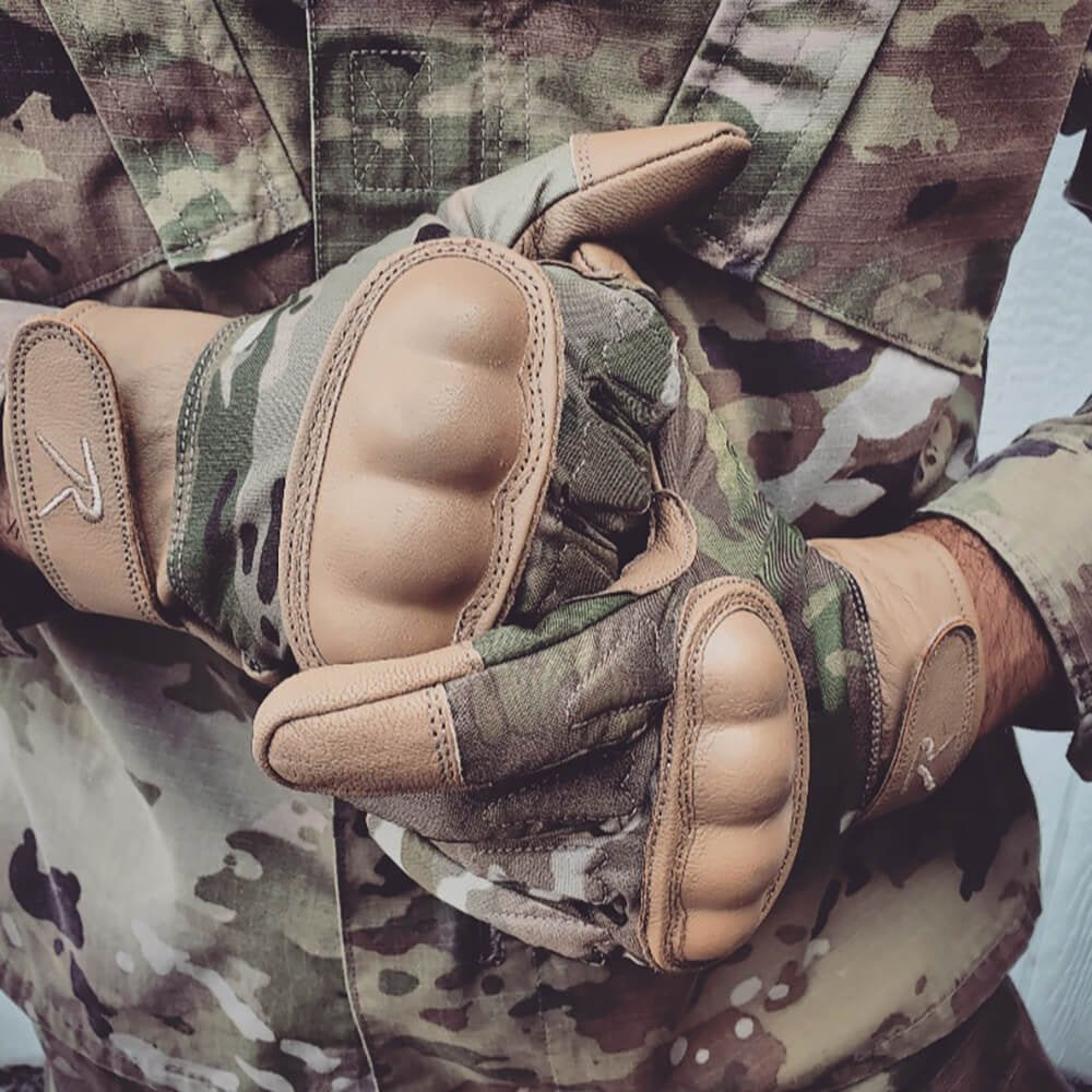 Ocp Rothco Hard Knuckle Tactical Gloves Cut and Fire Resistant