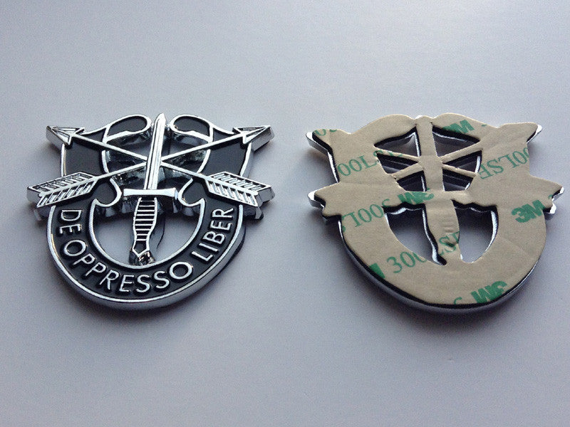 Special Forces Crest Metal Car or Truck Decal