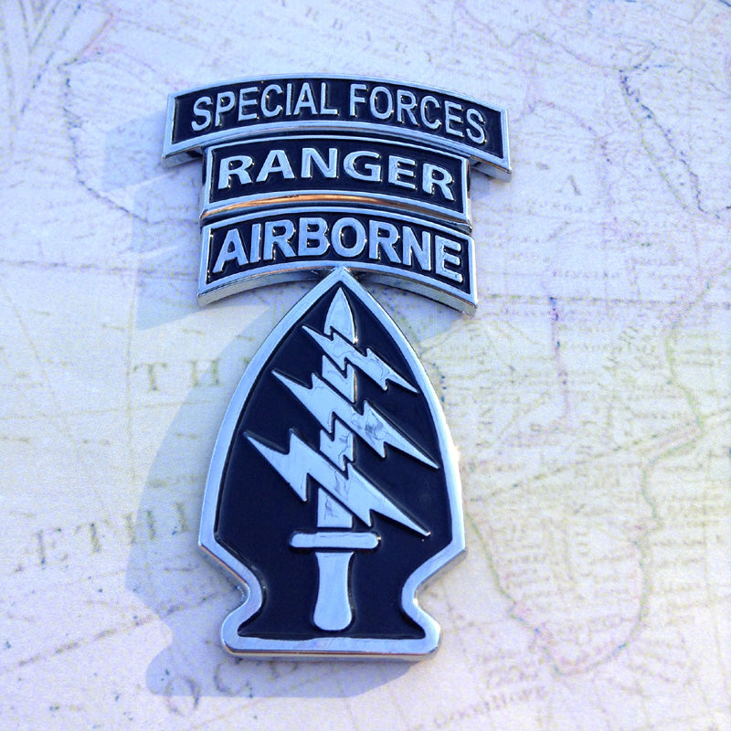 Army Special Forces Metal Decal for Car Truck by Auto Medals