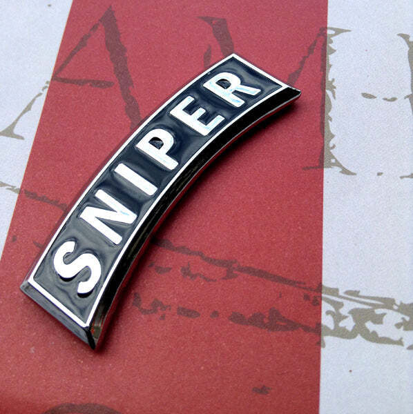 Sniper Tab Metal Auto Decal