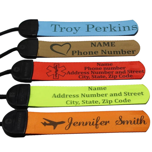 Personalized Bag Tags Add Text and Images Set of 3