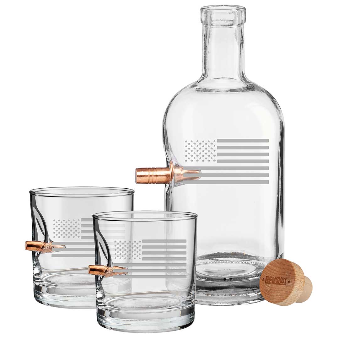 BenShot Decanter and Rocks Glasses