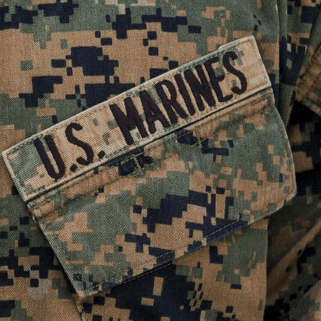 Marines Corps Name Tapes USMC Woodland Digital