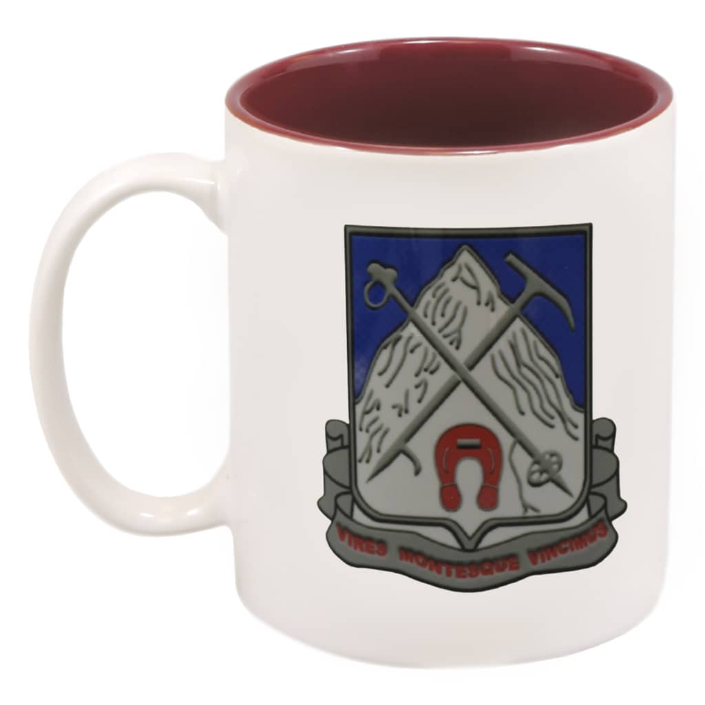 1-87th Infantry Coffee Cup With Red Inside