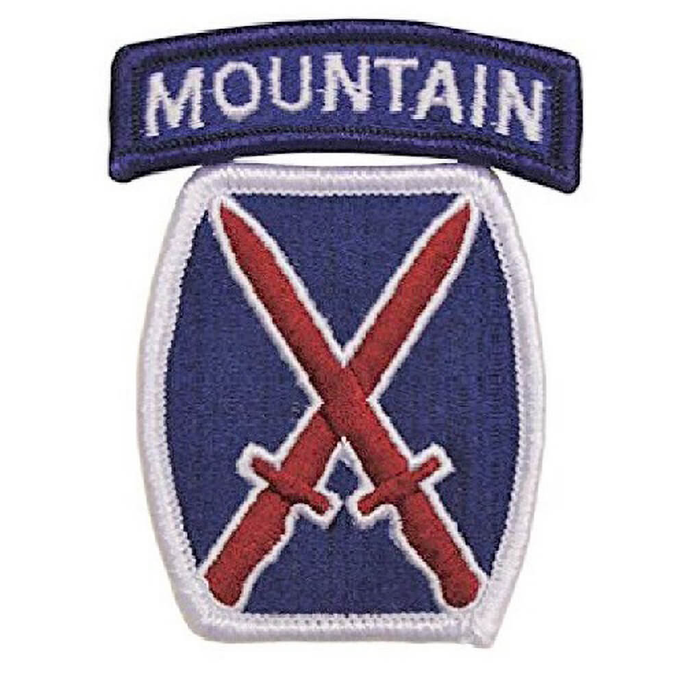 10th Mountain Division  Full Color Unit Patch for AGSU