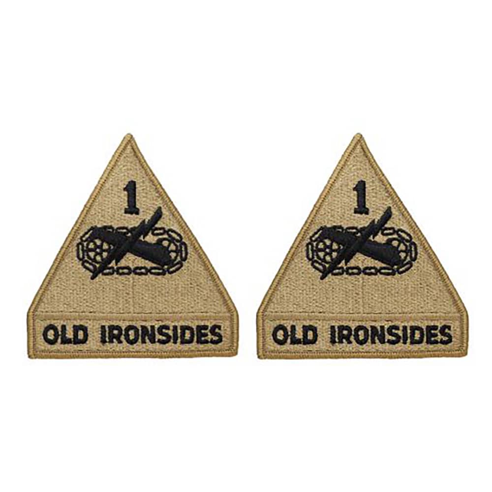 Army 1st Armored Division OCP Patch Sold As A Pair
